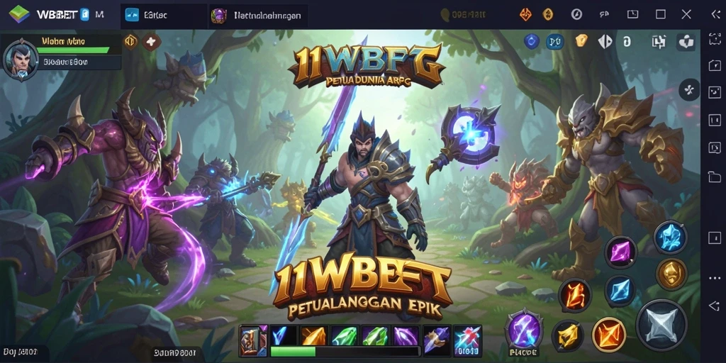 Gameplay seru 11WBET yang penuh aksi dalam dunia ARPG.