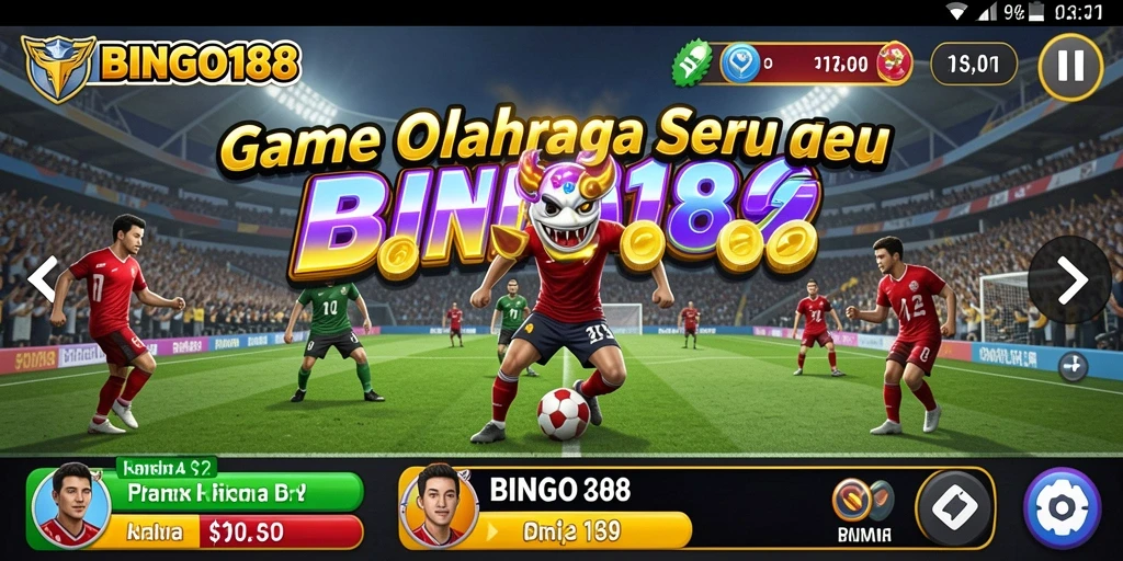 Tangkapan layar BINGO188 menunjukkan momen penuh aksi dalam permainan bingo.