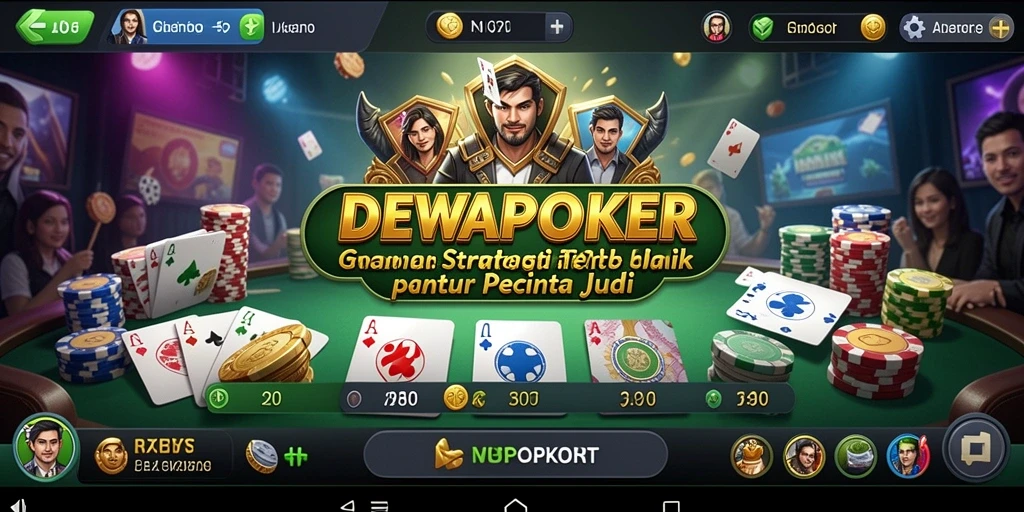 Tampilan gameplay seru dan interaktif dari DEWAPOKER.