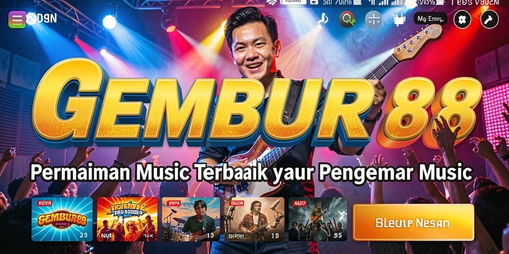 Tampilan gameplay menarik dengan berbagai pilihan musik.