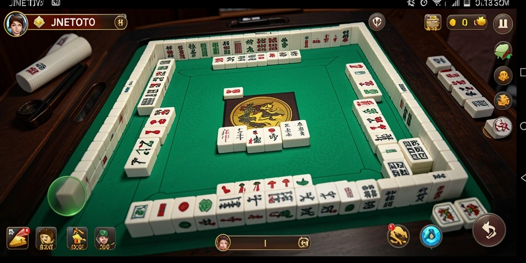 Screenshot menampilkan gameplay seru Mahjong di JNETOTO.