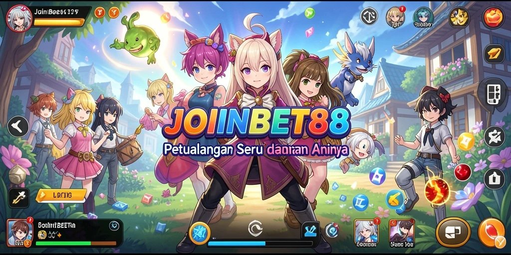 Screenshot gameplay JOINBET88 menampilkan karakter anime yang menawan.