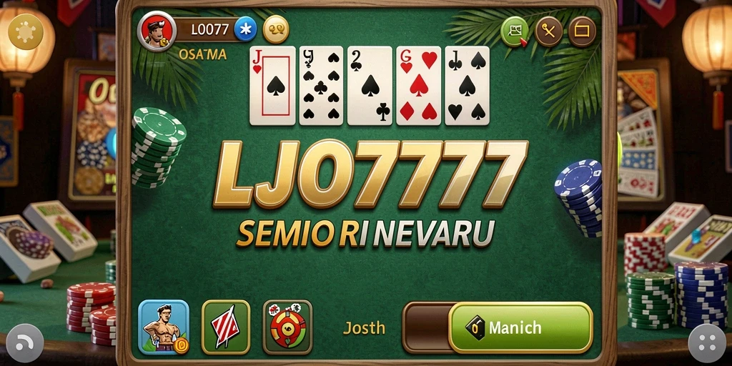 Tampilan gameplay LJO777 yang mengasyikkan dalam bermain Domino.