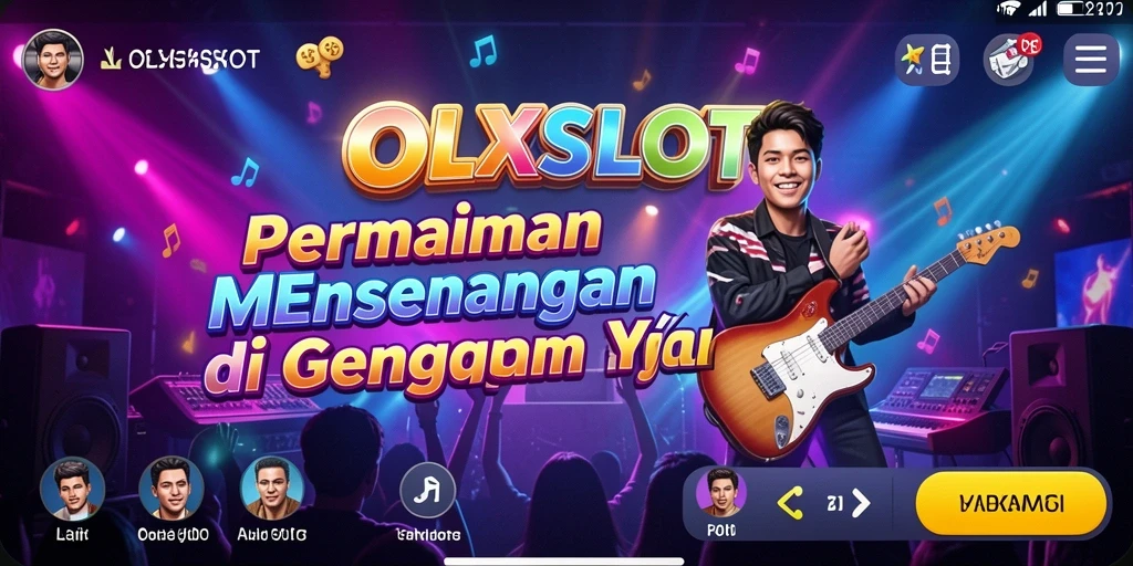 Tangkapan layar gameplay OLXSLOT dengan berbagai fitur musik menarik.