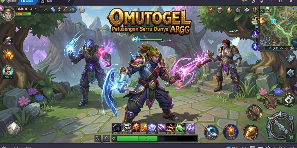 Tangkapan layar dari gameplay seru OMUTOGEL di dunia ARPG.