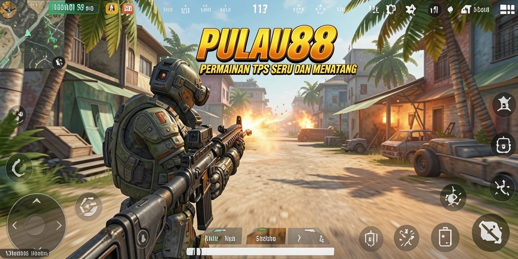 Screenshot gameplay PULAU88 menampilkan pertempuran yang intens.