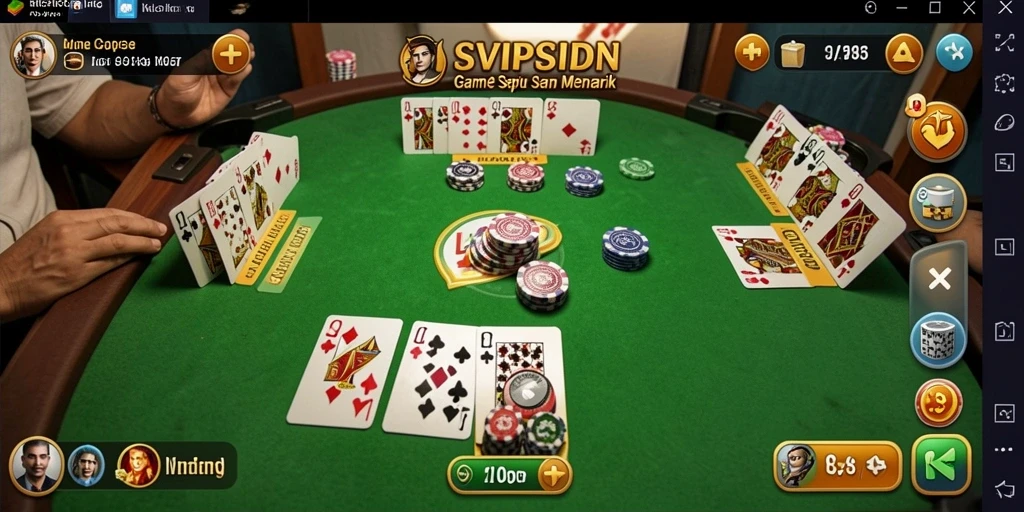 Tampilan gameplay seru dari SVIPSIDN saat bermain Gaple.